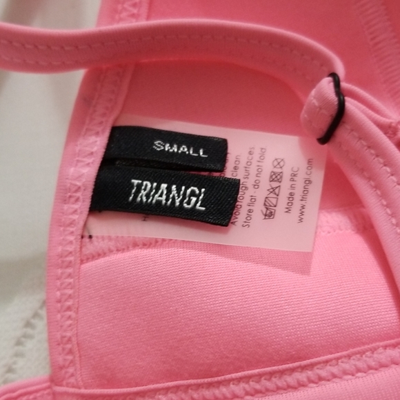 2T Triangl pink crochet bikini top. XS, S, S+ - Picture 4 of 4